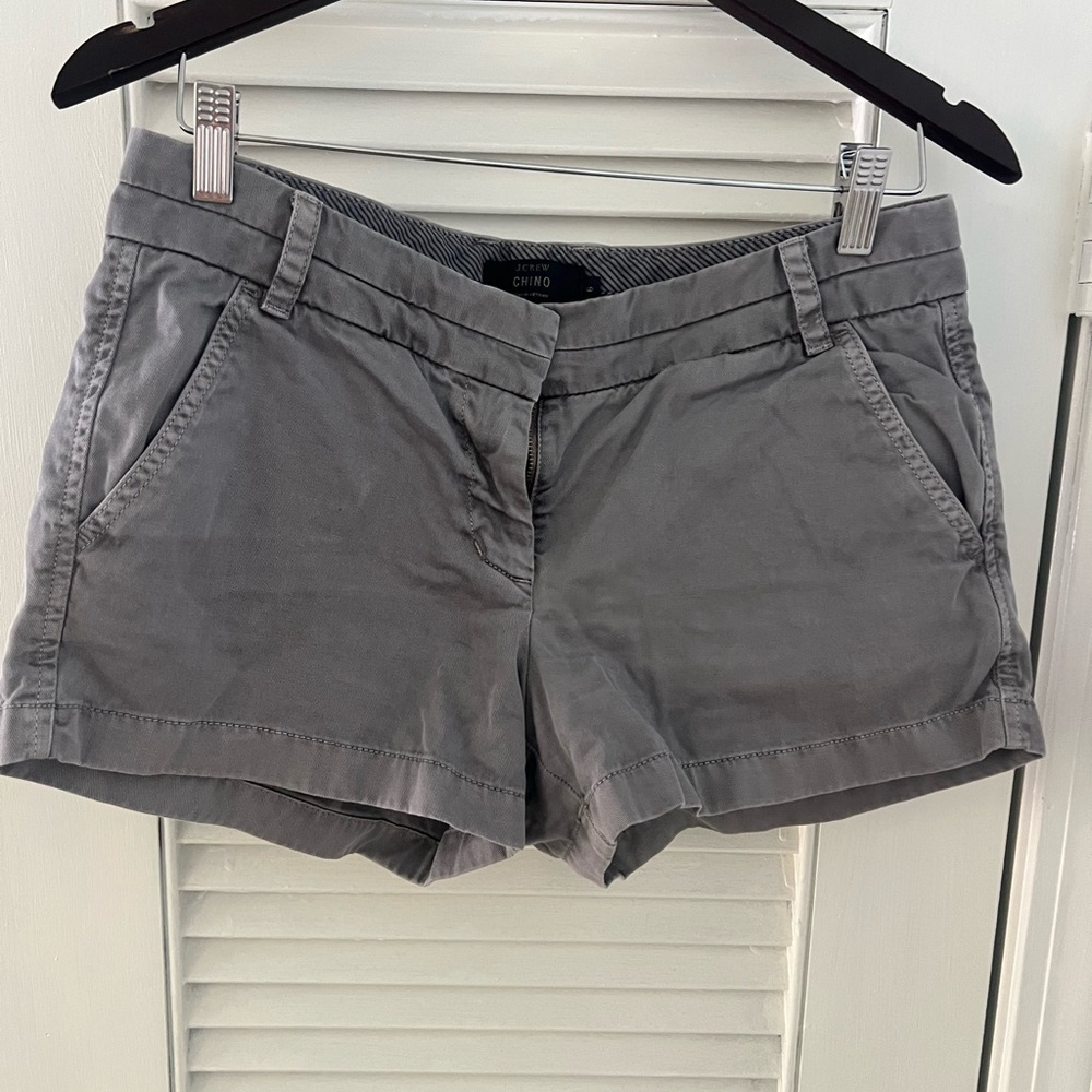 J.Crew Gray 3in Chino Shorts